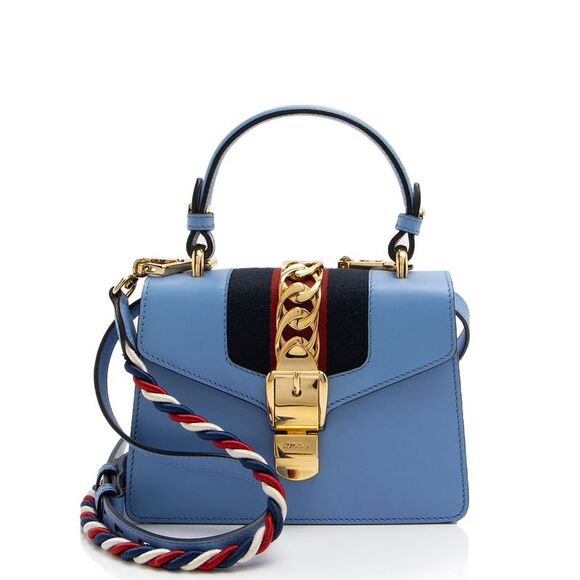 Gucci Handbags - Gucci Leather Sylvie Mini Top Handle